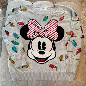 Disney Women’s Minnie Mouse Holiday Sweater- Large